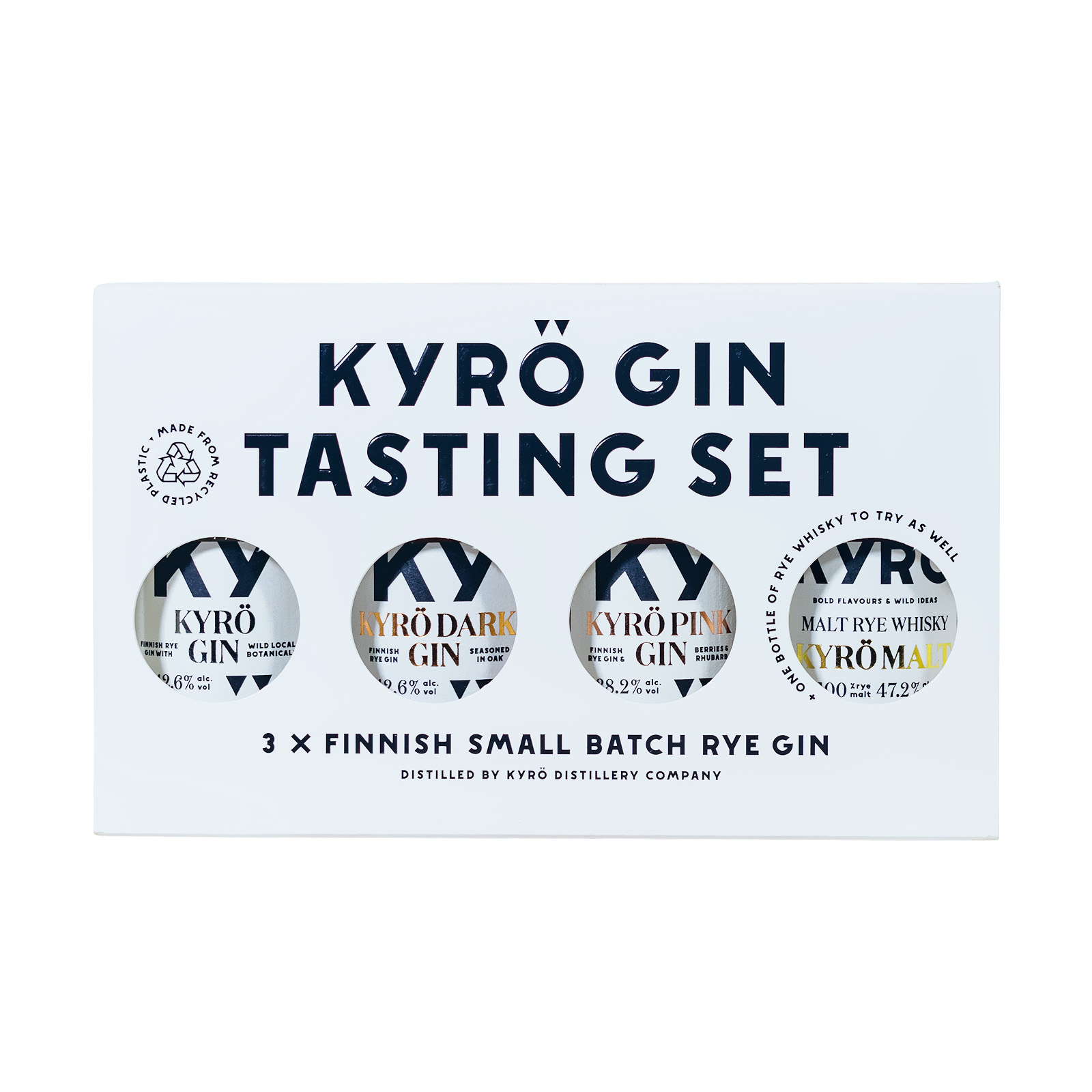 Paket [4 x 0,05L] Kyrö Gin Tasting Set - 0,2L 42,7% vol