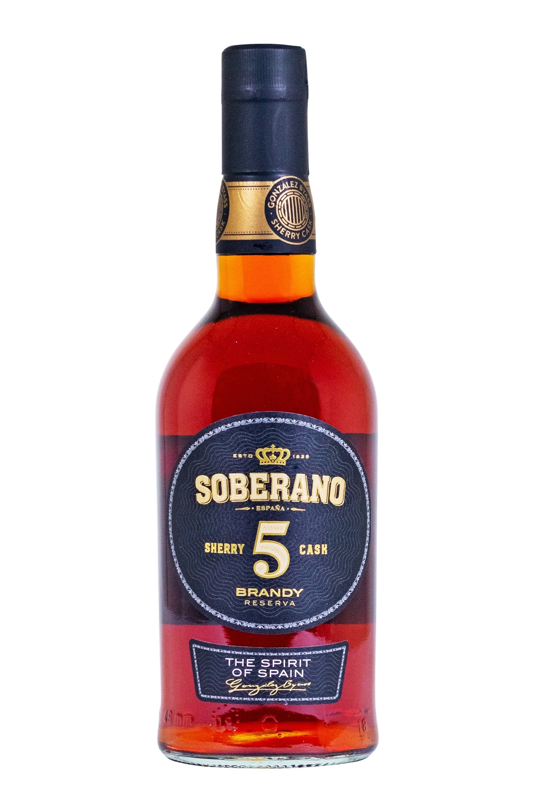 Soberano 5 Jahre Brandy Reserva Sherry Cask - 0,7L 36% vol Soberano 5 Jahre Brandy Reserva Sherry Cask - 0,7L 36% vol