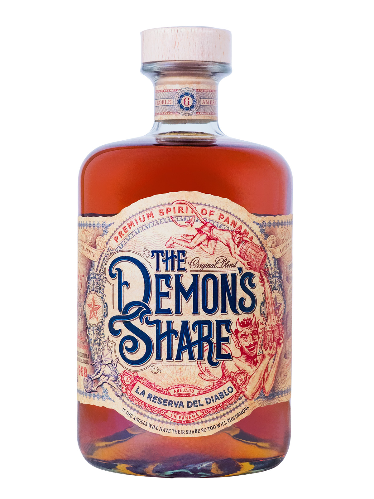 The Demons Share 6 Jahre mit Glas in Geschenkverpackung - 0,7L 40% vol