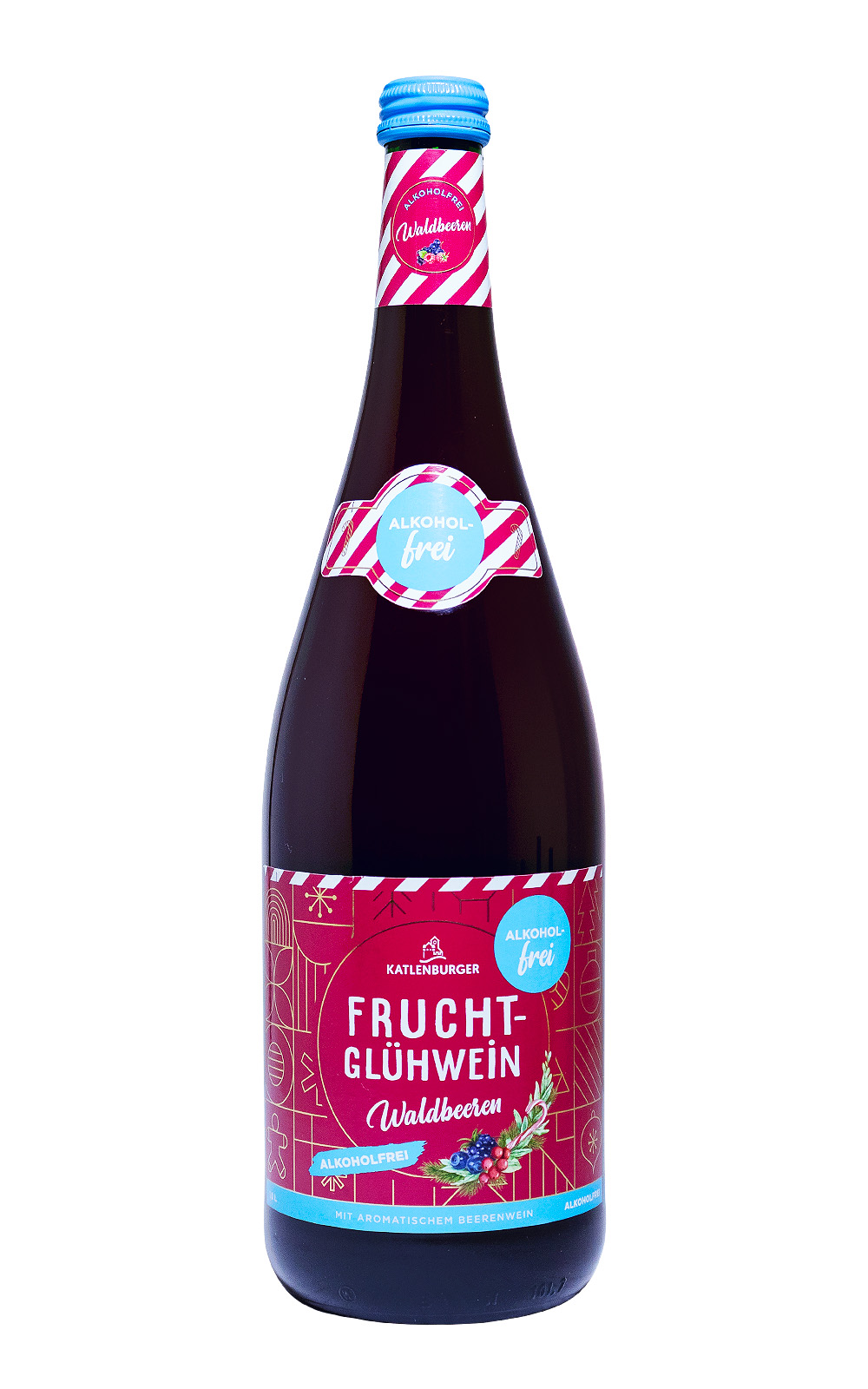 Katlenburger Fruchtglühwein Waldbeere Alkoholfrei - 1 Liter