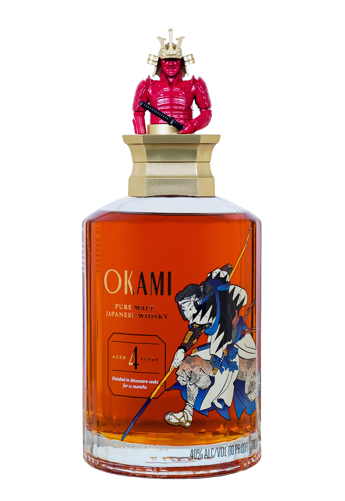 Okami 4 Jahre Pure Malt Japanese Whisky - 0,7L 40% vol