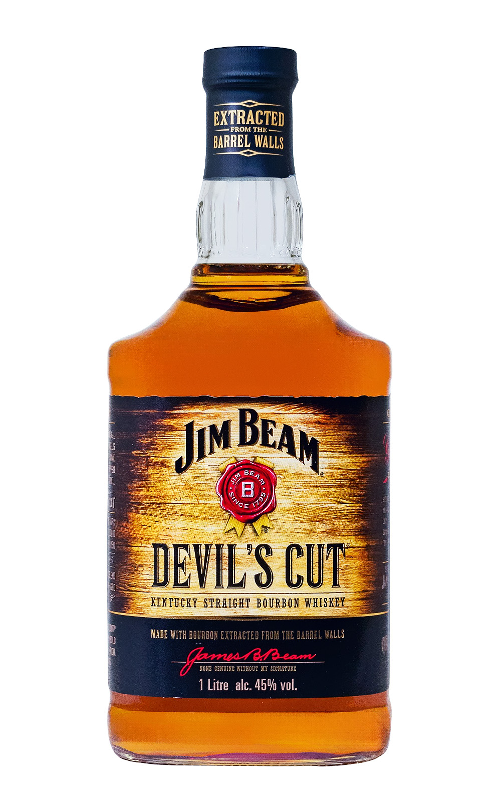 Jim Beam Devils Cut Bourbon Whiskey - 1 Liter 45% vol