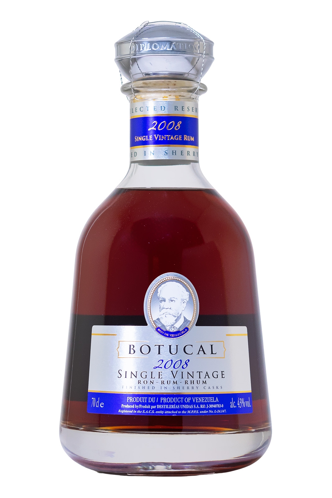 Botucal Single Vintage 2008 Rum - 0,7L 43% vol