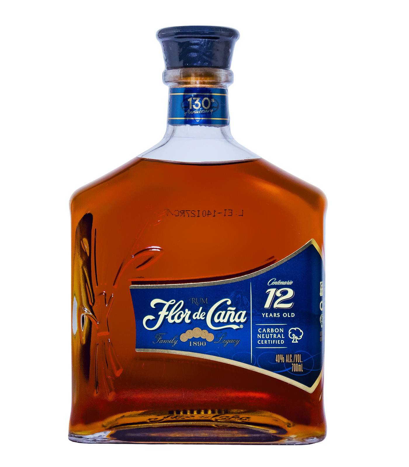 Flor de Cana Rum Centenario 12 Jahre mit 2 Gläsern in Geschenkverpackung - 0,7L 40% vol