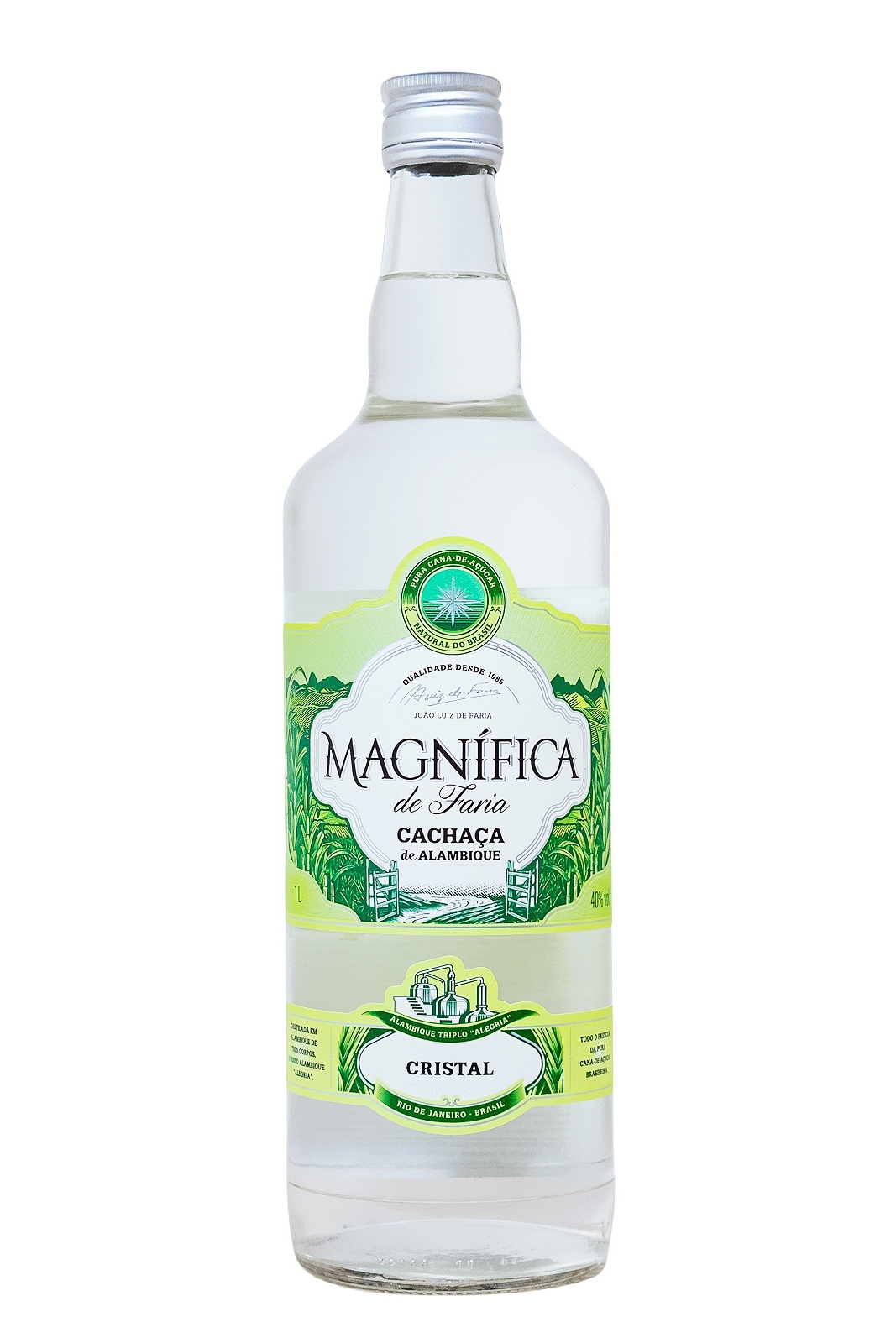 Magnifica Cristal Cachaca - 1 Liter 40% vol Magnifica Cristal Cachaca - 1 Liter 40% vol