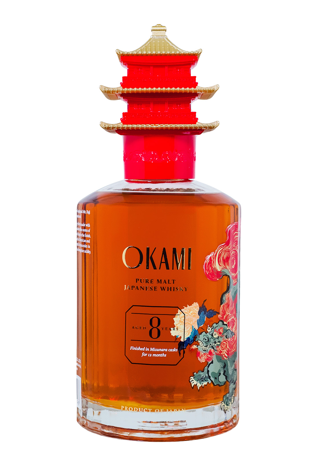 Okami 8 Jahre Pure Malt Japanese Whisky - 0,7L 40% vol
