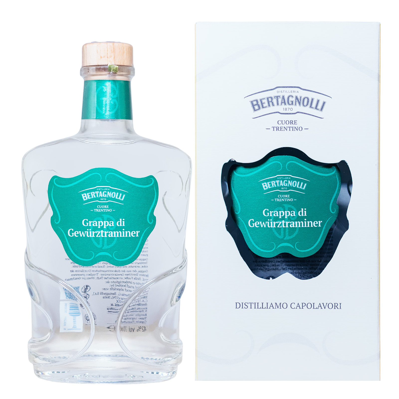 Bertagnolli Grappa di Gewürztraminer - 0,7L 42% vol