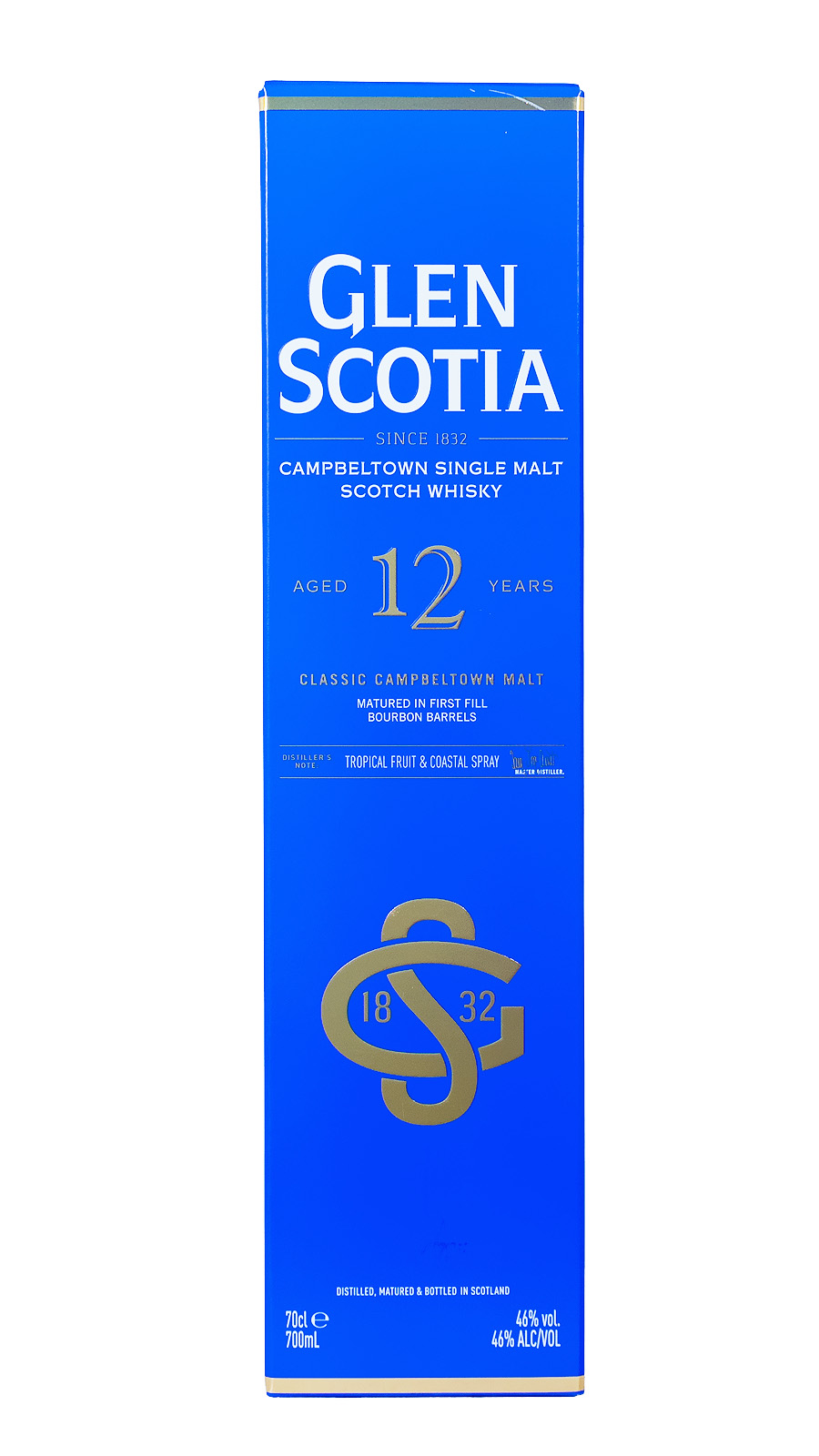Glen Scotia 12 Jahre Single Malt Scotch Whisky - 0,7L 46% vol