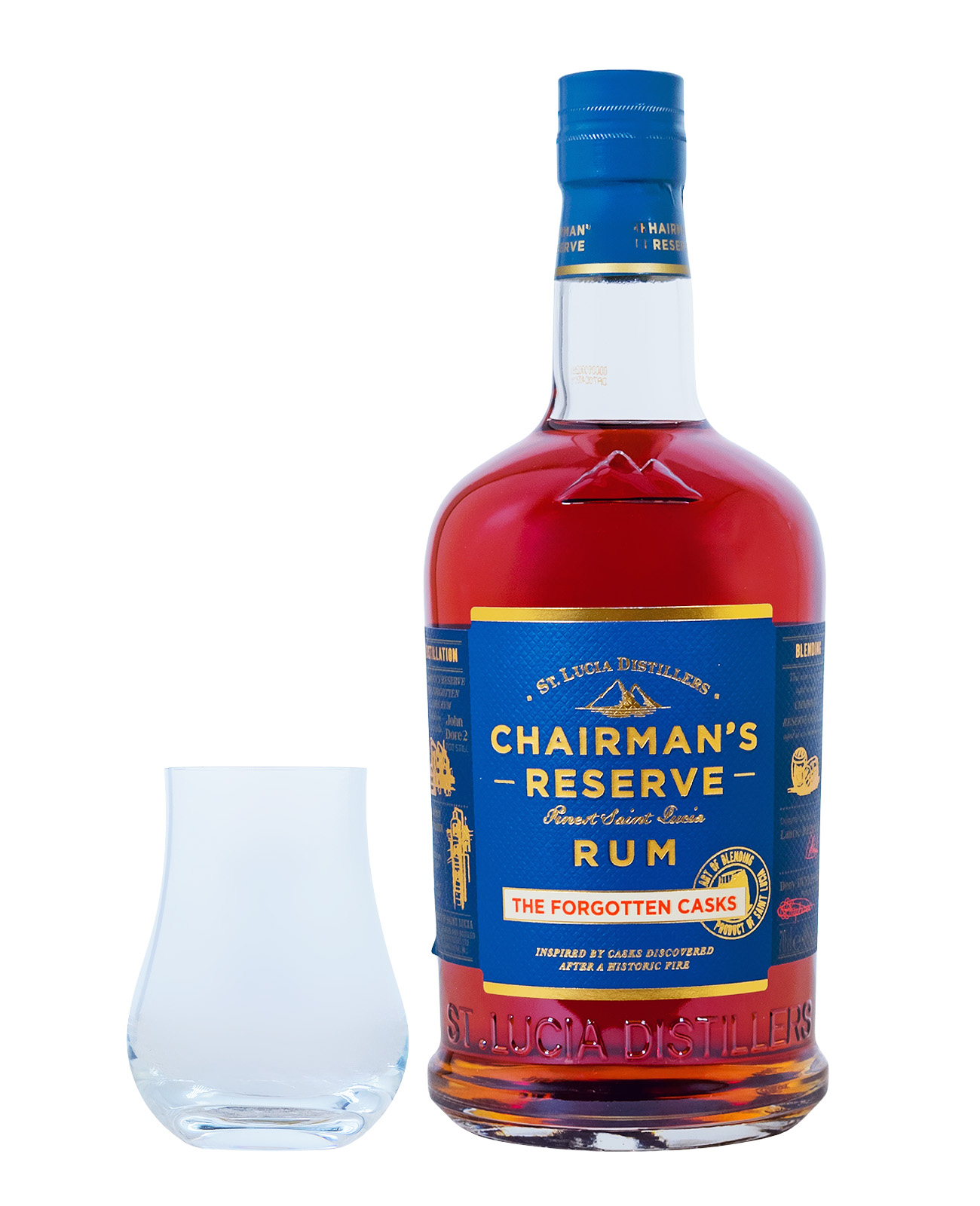 Chairmans Reserve The Forgotten Casks Rum mit 2 Gläsern - 0,7L 40% vol