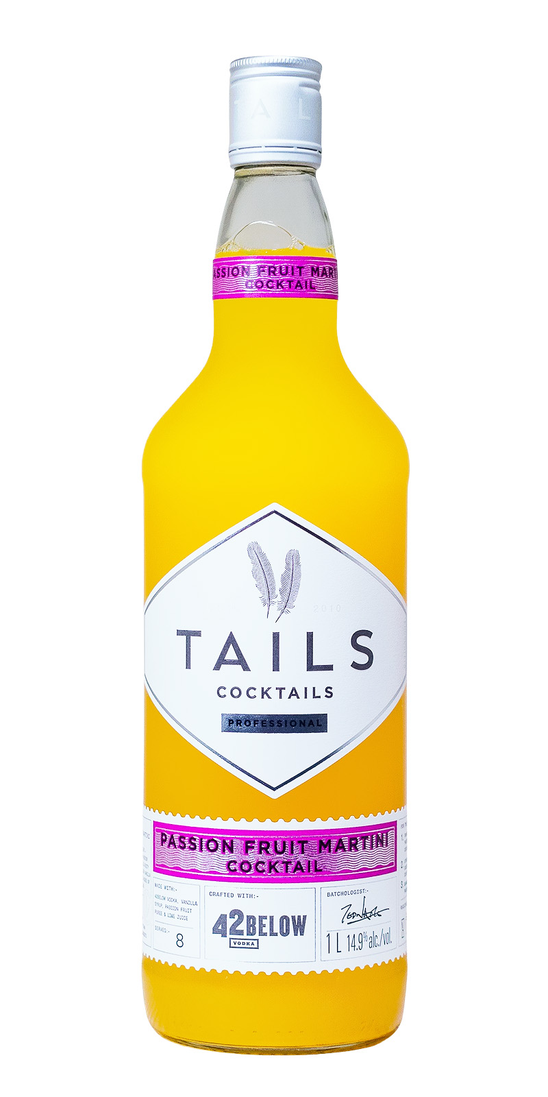 Tails Passionfruit Martini Cocktail - 1 Liter 14,9% vol Tails Passionfruit Martini Cocktail - 1 Liter 14,9% vol