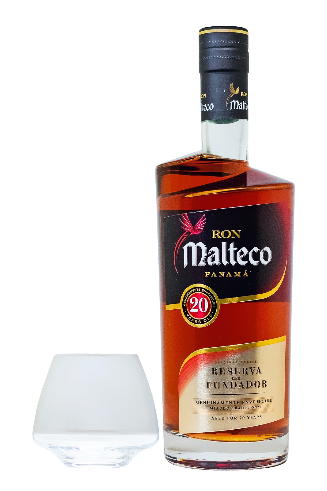 Malteco 20 Jahre Ron de Panama + 2 Spin-Gläser - 0,7L 40% vol