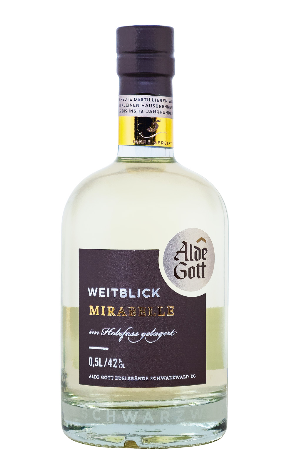 Alde Gott Mirabelle Edelbrand 5 Jahre - 0,5L 42% vol