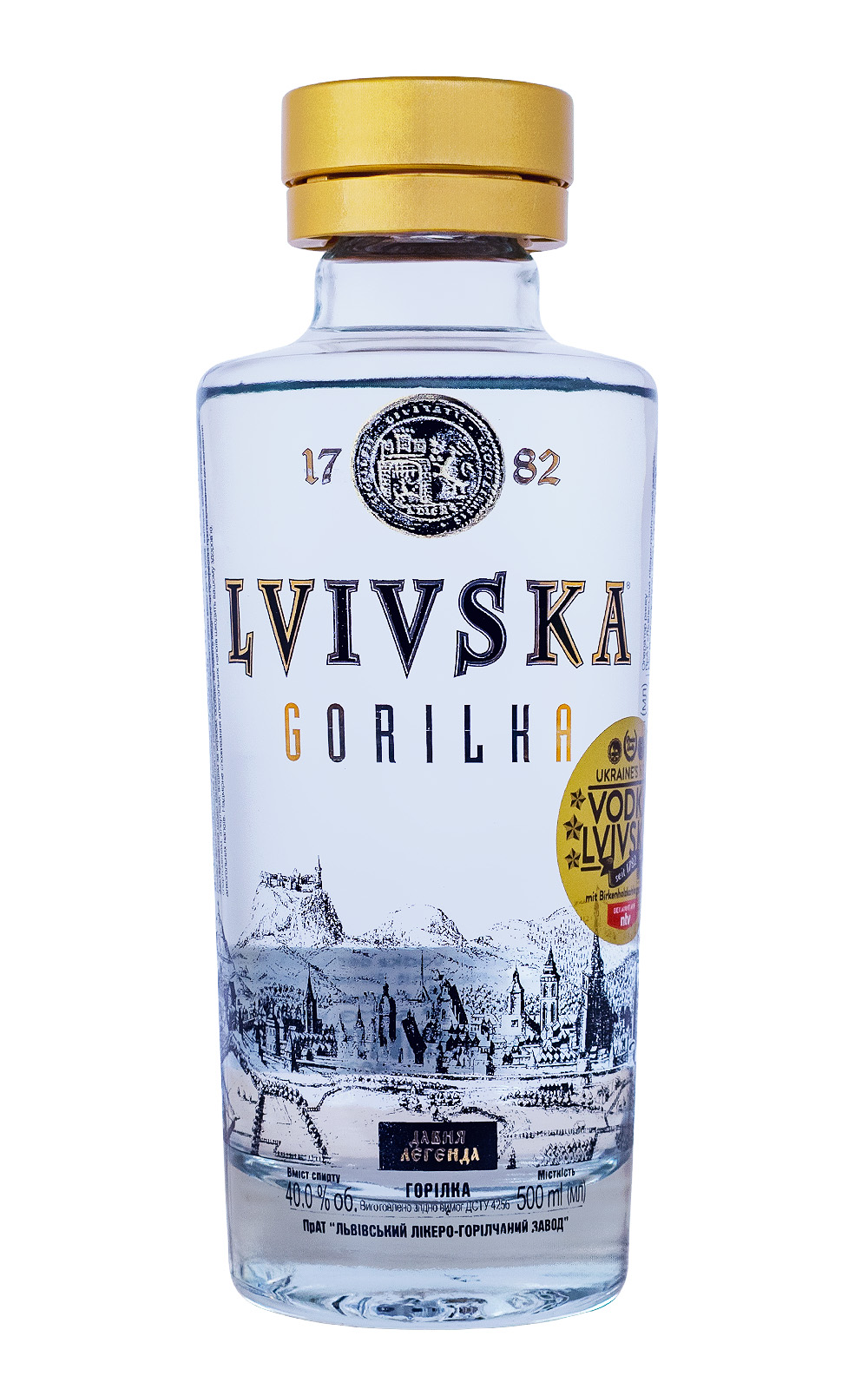 Lvivska Vodka Gold - 0,5L 40% vol