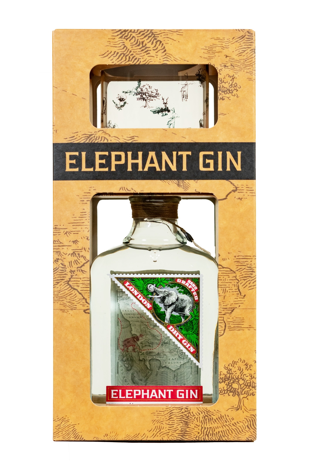 Elephant London Dry Gin mit Glas - 0,5L 45% vol Elephant London Dry Gin mit Glas - 0,5L 45% vol