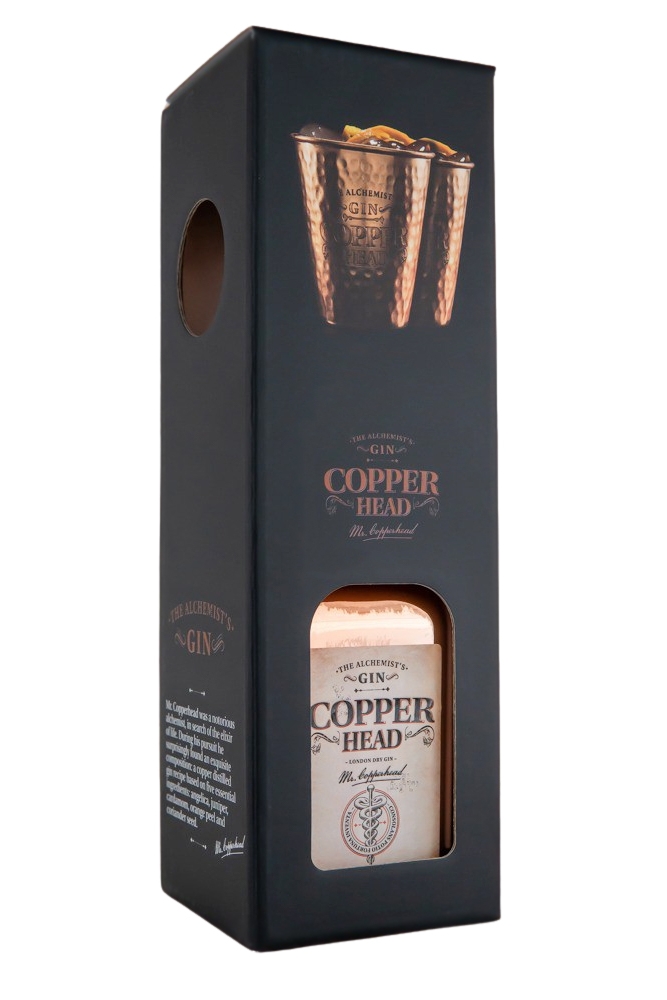 Copperhead The Original + 2 Kupferbecher - 0,5L 40% vol