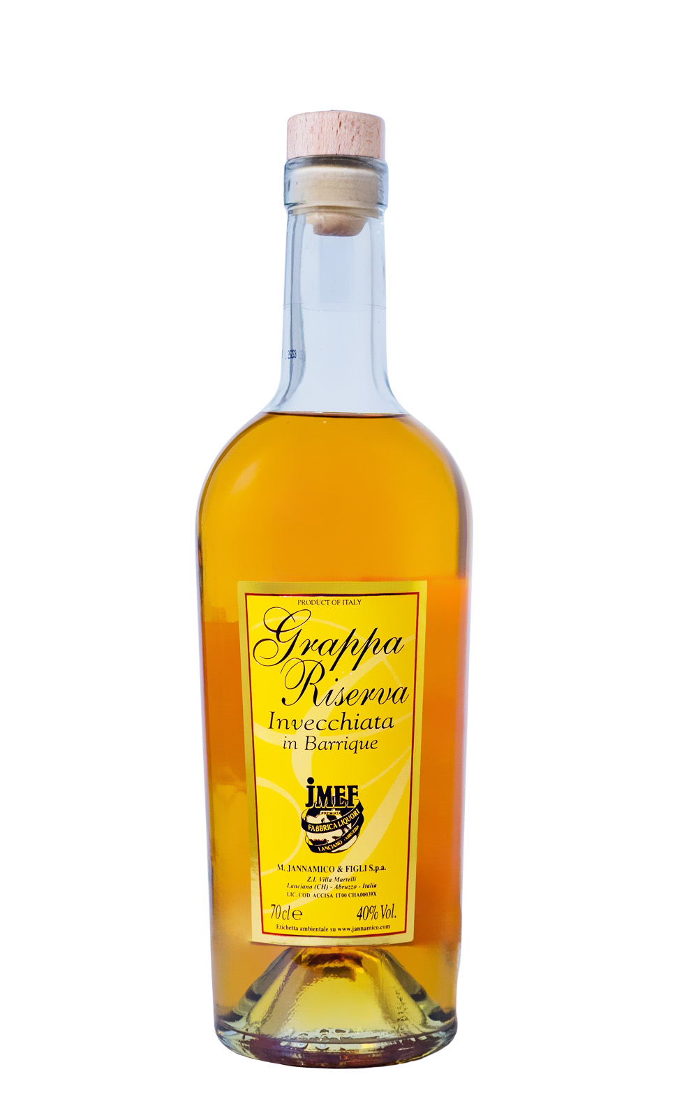 Jannamico Grappa Riserva - 0,7L 40% vol