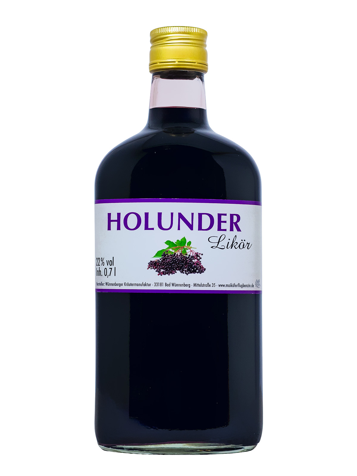Wünnenberger Holunderlikör - 0,7L 22% vol