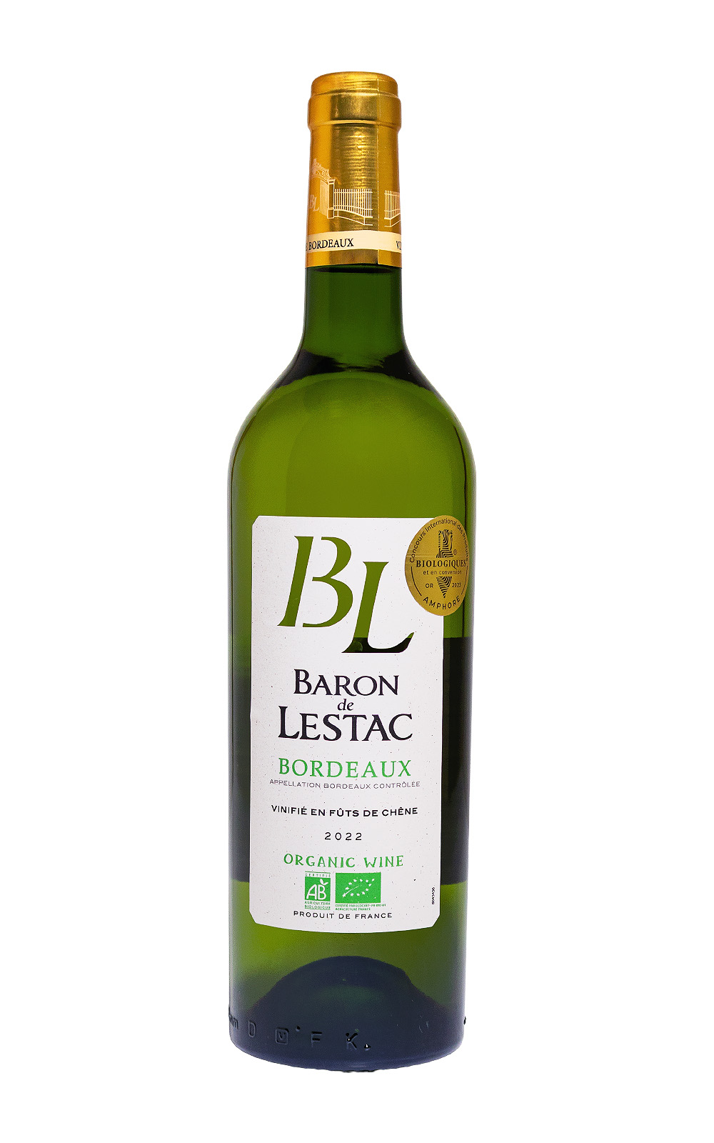 Baron de Lestac Bordeaux Blanc AOC Bio - 0,75L 13% vol