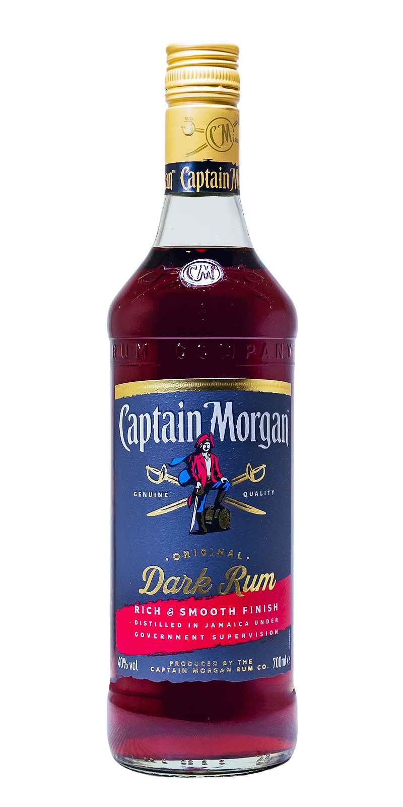 Captain Morgan Black Label Dark Rum - 0,7L 40% vol