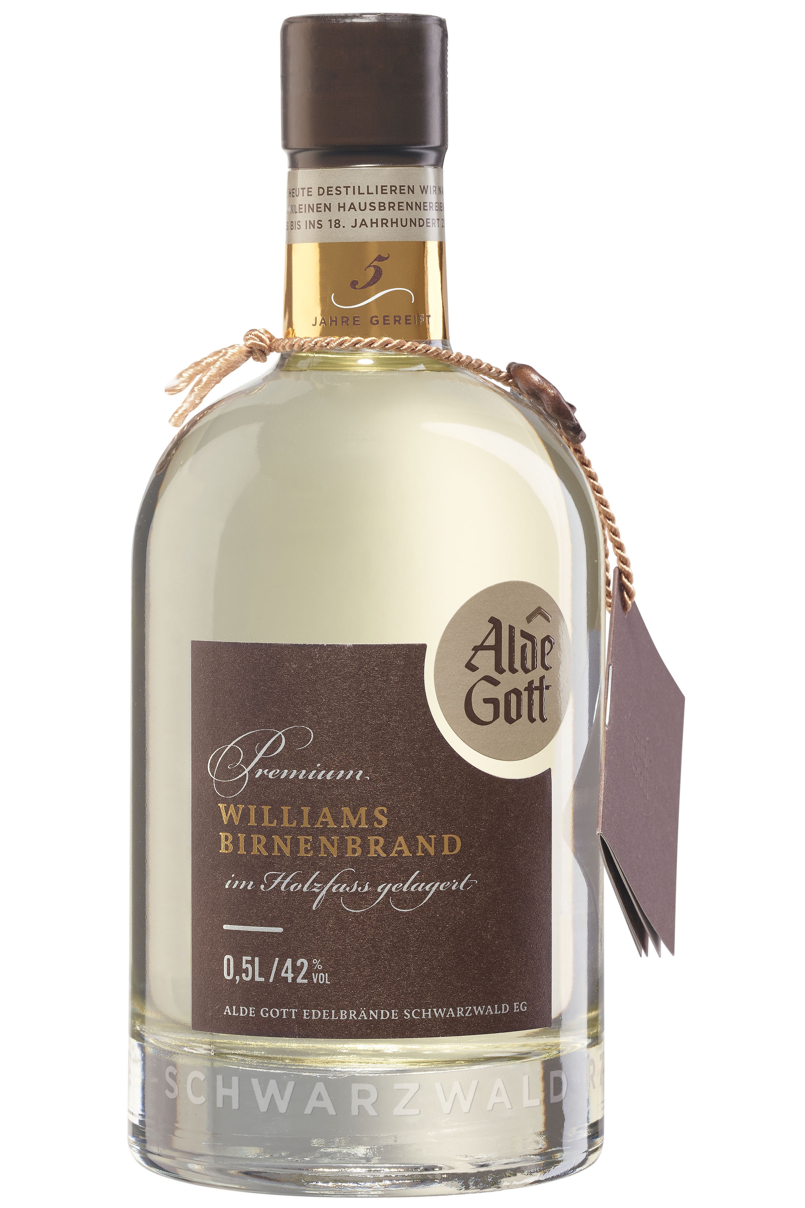 Alde Gott Williams Birnenbrand 5 Jahre - 0,5L 42% vol