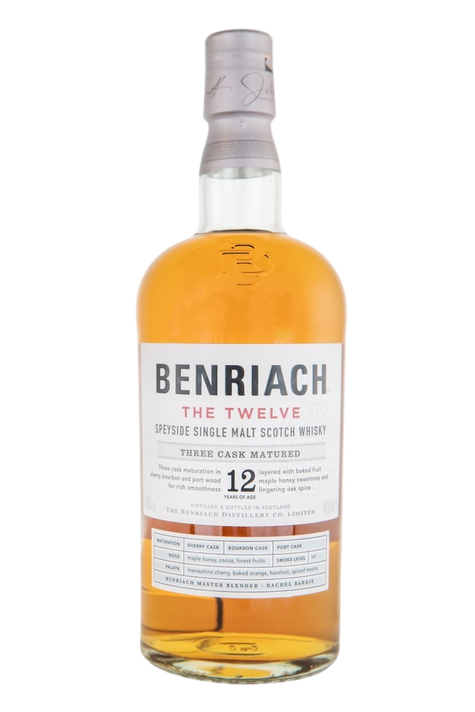 BenRiach 12 Jahre Speyside Single Malt Scotch Whisky - 0,7L 46% vol