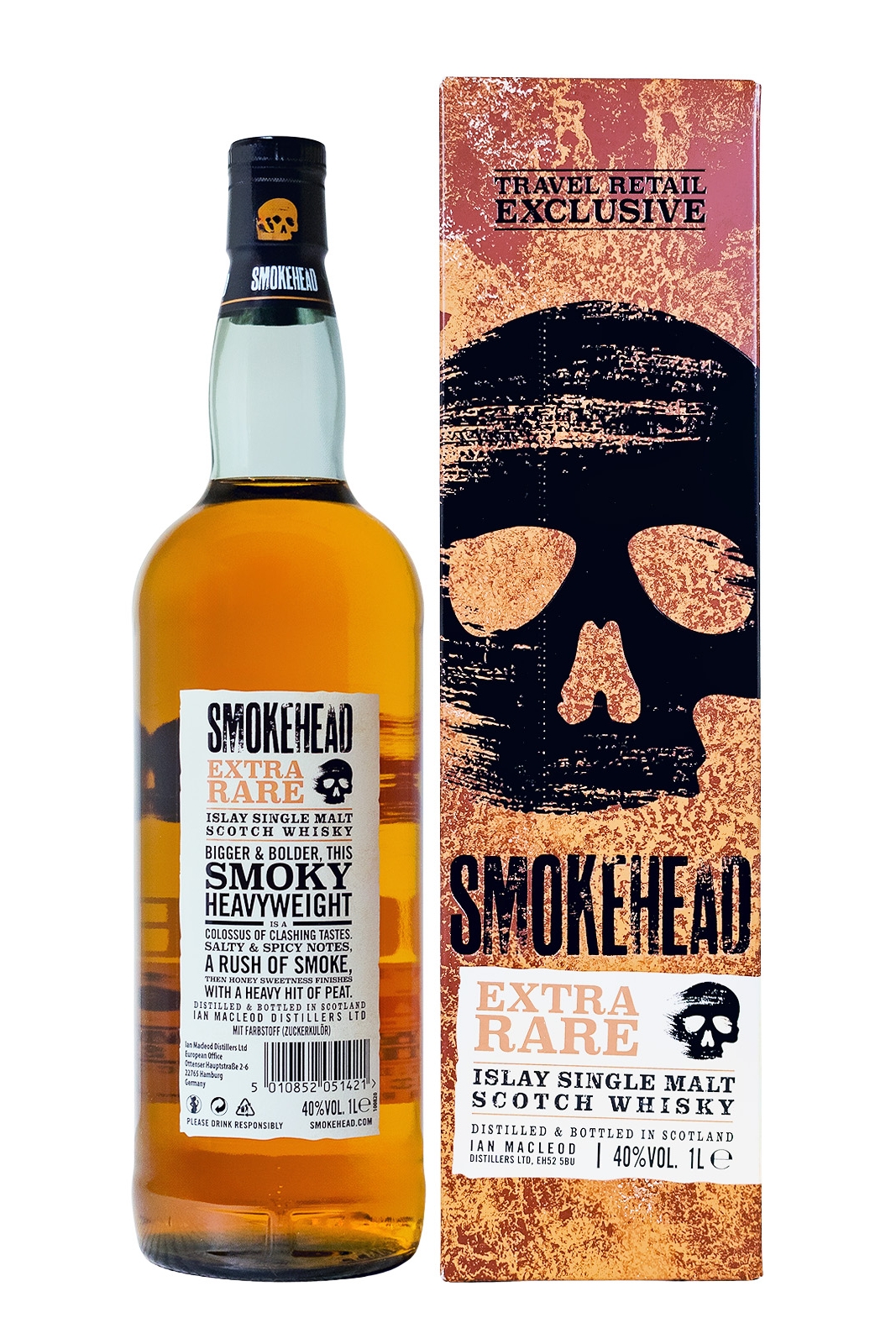 Smokehead Extra Rare Islay Single Malt Scotch Whisky - 1 Liter 40% vol Smokehead Extra Rare Islay Single Malt Scotch Whisky - 1 Liter 40% vol