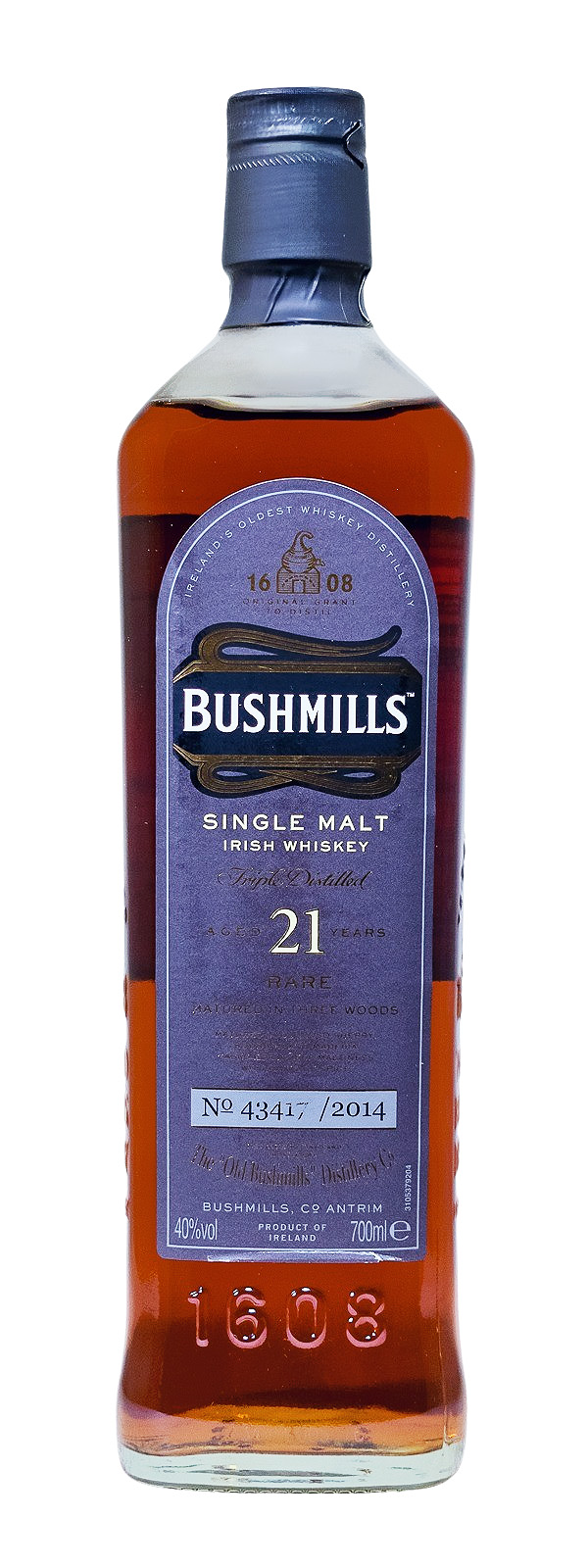 Bushmills 21 Jahre Rare Three Woods - 0,7L 40% vol