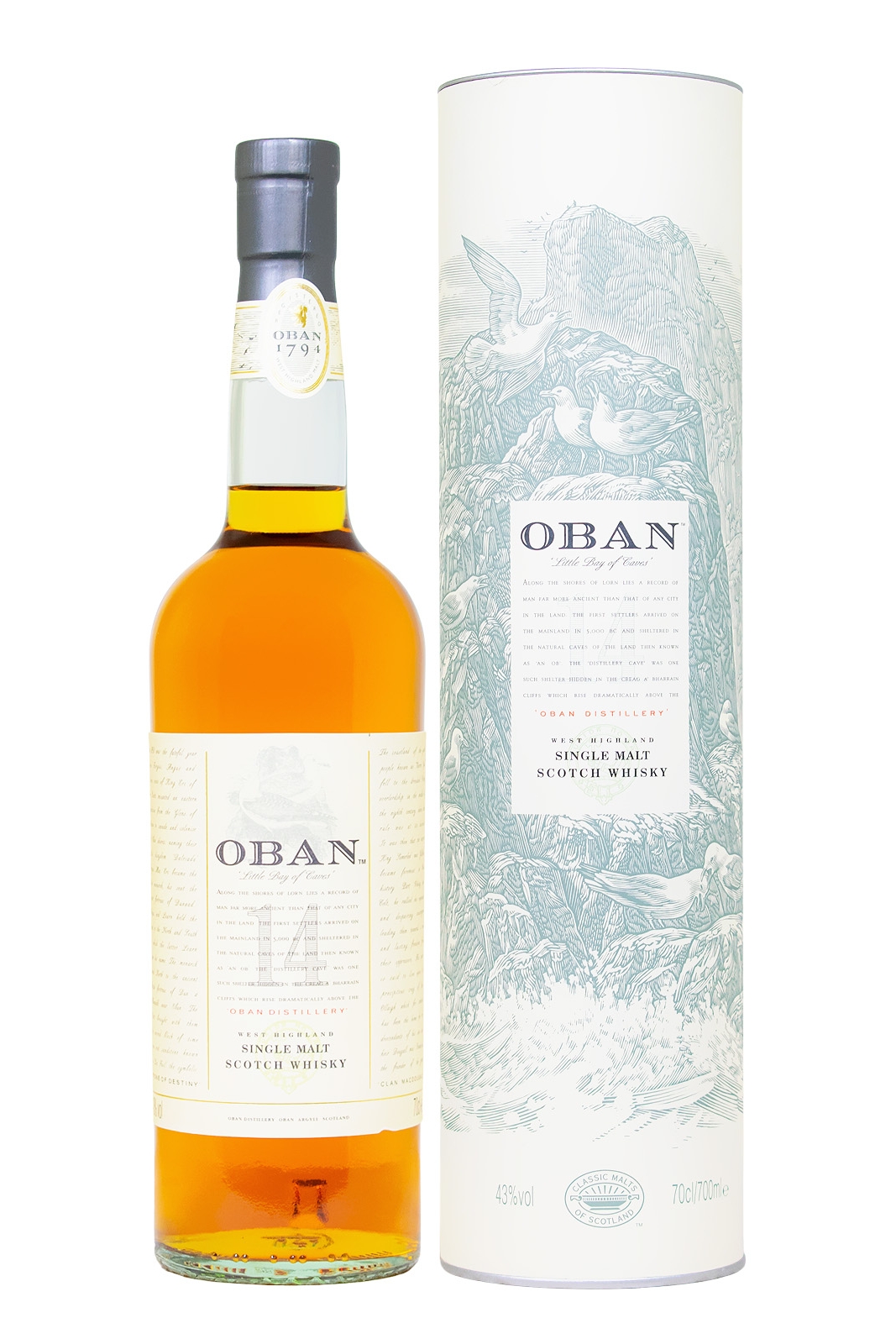 Oban 14 Jahre Highland Single Malt Scotch Whisky - 0,7L 43% vol