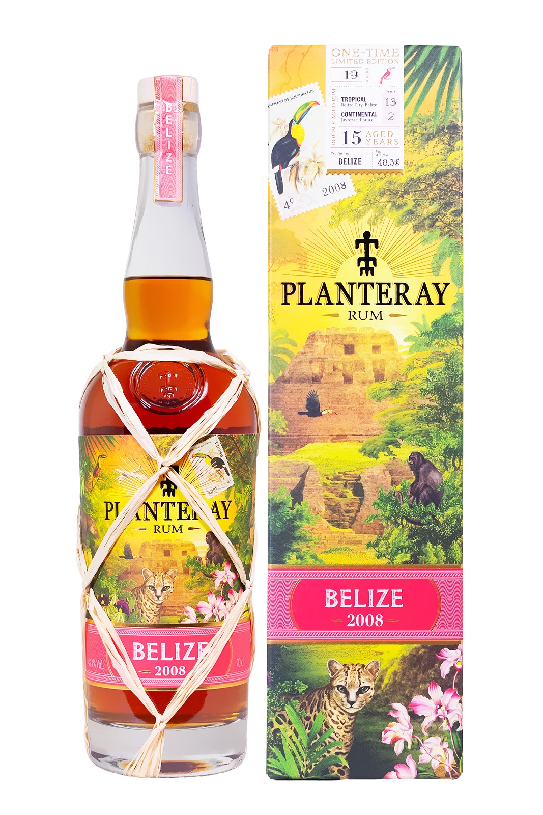 Planteray Belize 2008 One-Time Rum - 0,7L 48,3% vol