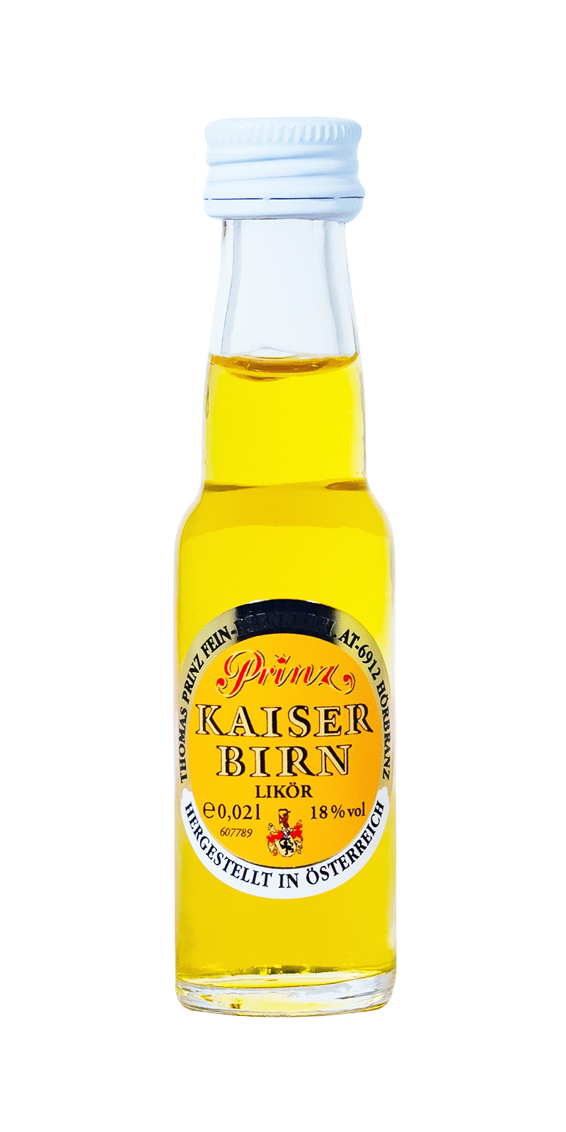 Prinz Kaiserbirn Likör Miniatur - 0,02L 18% vol