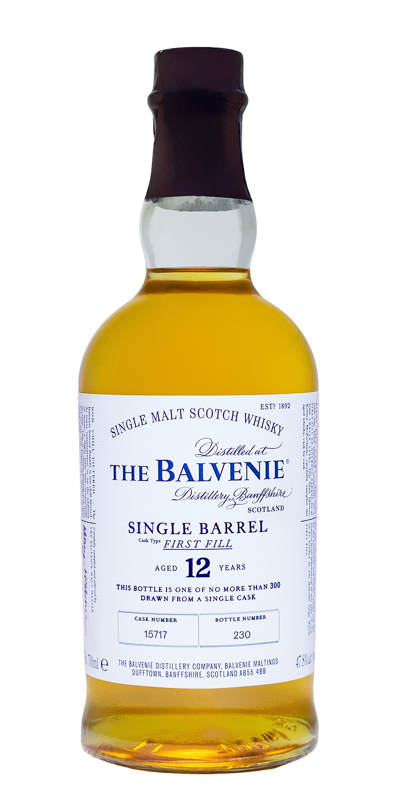 Balvenie 12 Jahre Single Barrel First Fill - 0,7L 47,8% vol