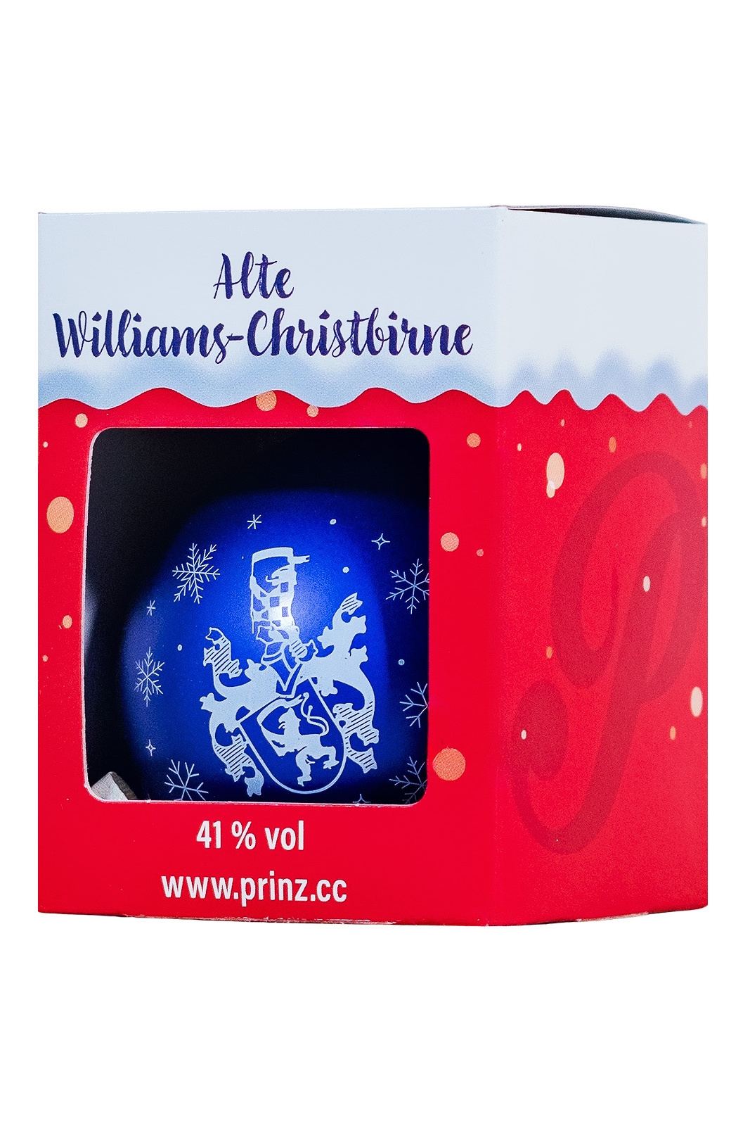 Prinz Christbaumkugel Blau Alte Williams-Christ Birne - 0,04L 41% vol