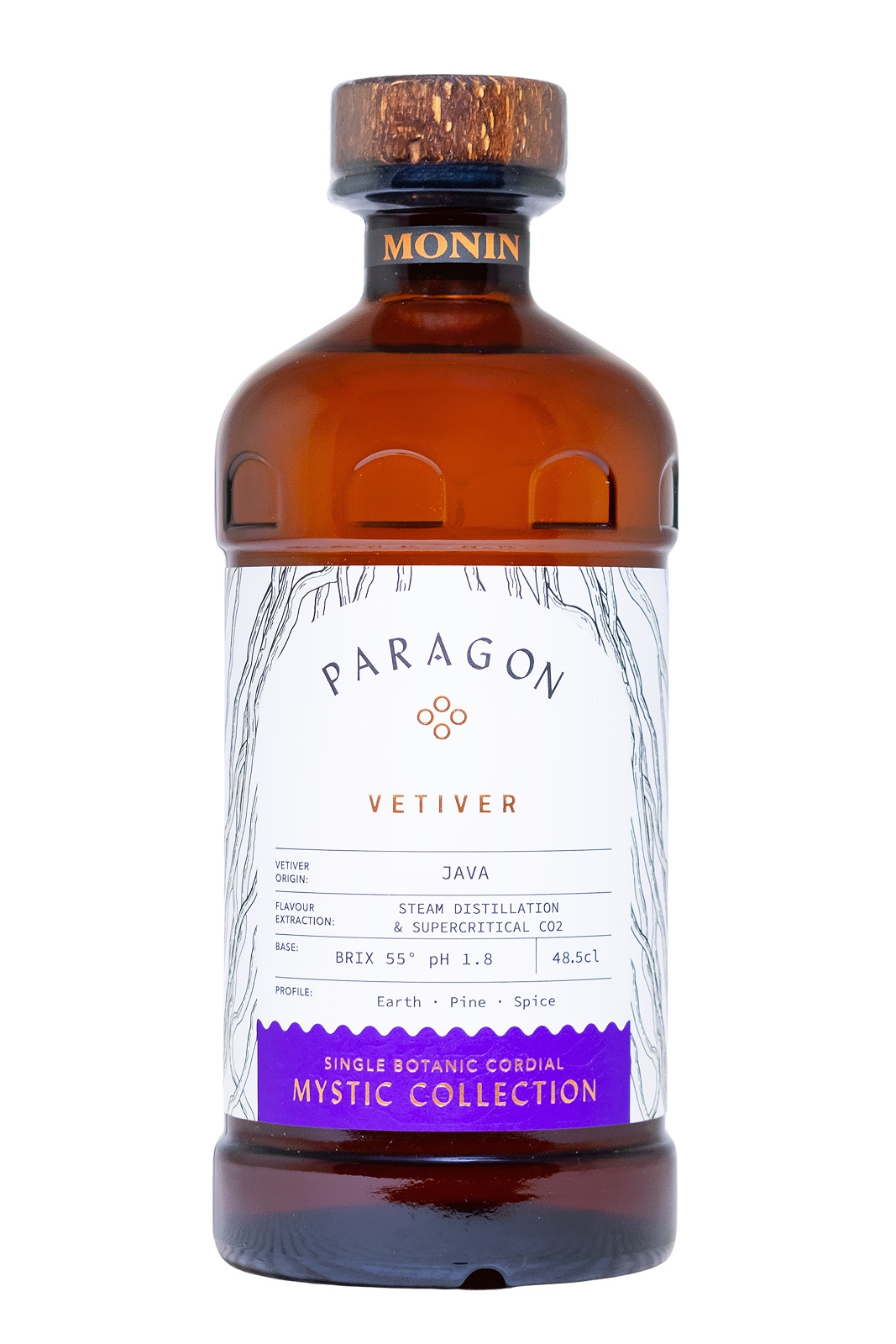 Monin Paragon Vetiver Cordial Mixer - 0,485L