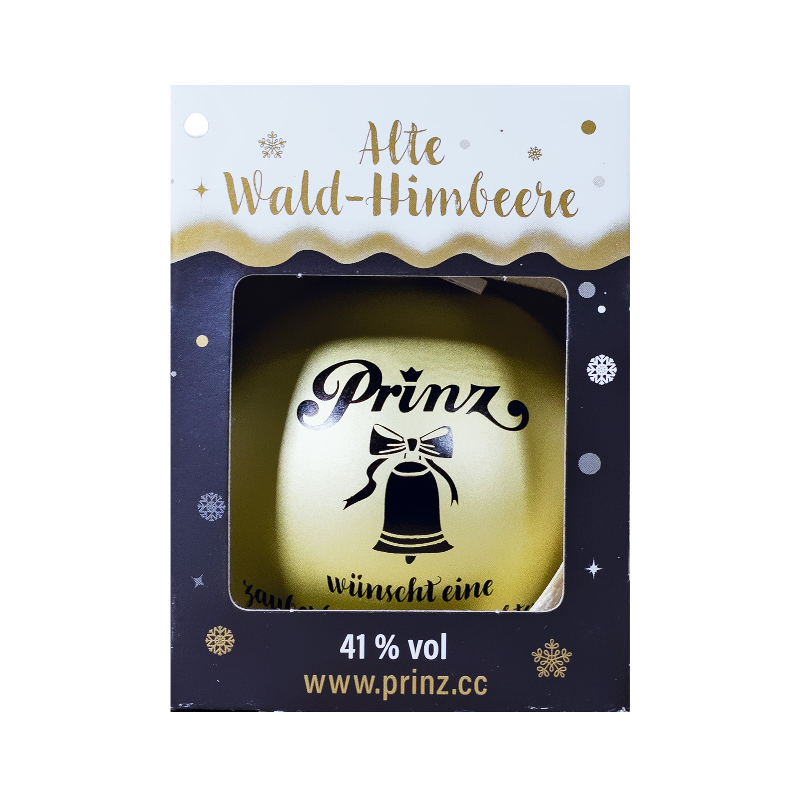 Prinz Christbaumkugel Alte Wald-Himbeere - 0,04L 41% vol
