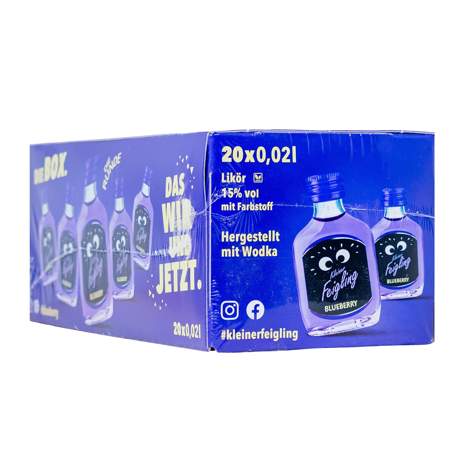 Paket [20 x 0,02L] Kleiner Feigling Blueberry - 0,4L 15% vol