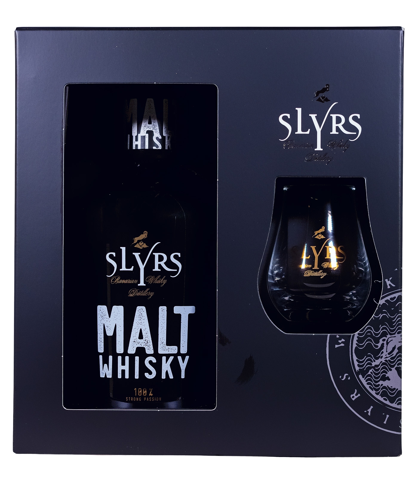 Slyrs Malt Whisky GEPA mit Glas - 0,7L 40% vol