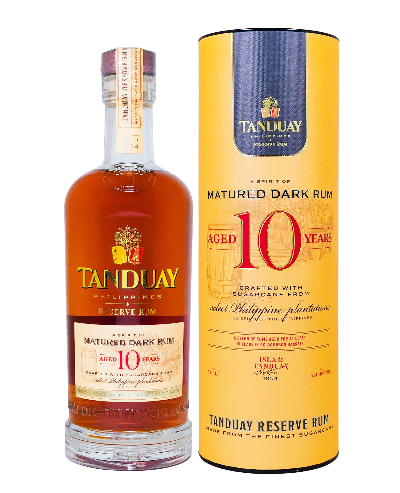 Tanduay 10 YO Reserve Rum - 0,7L 40% vol