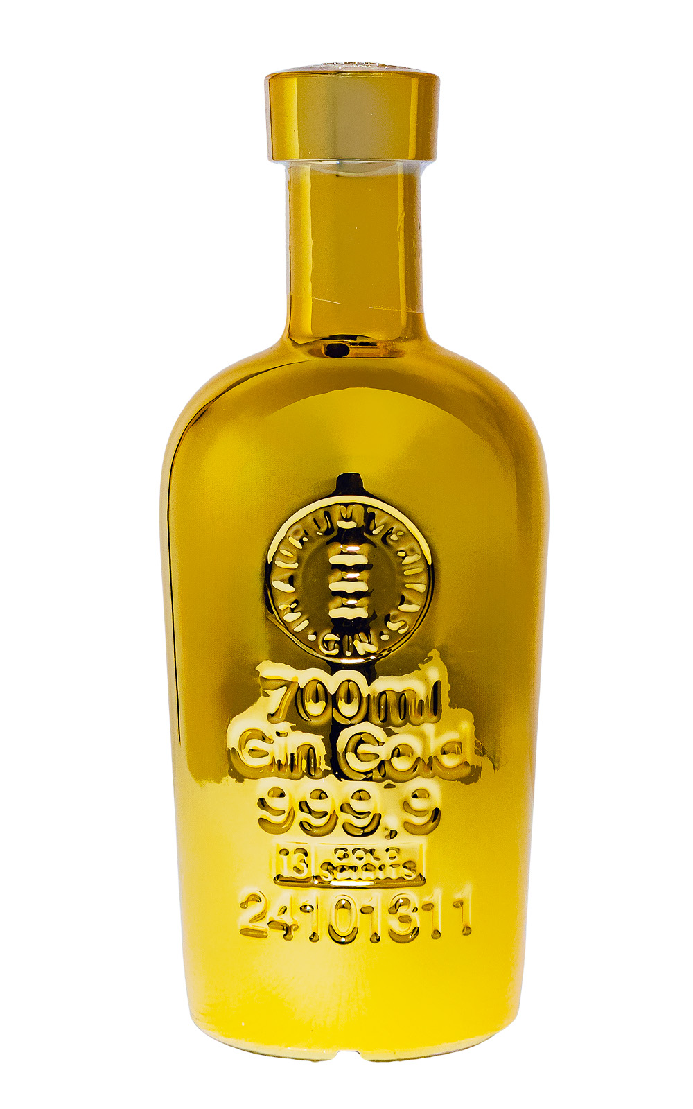 Gin Gold 999,9 mit Glas in Geschenkverpackung - 0,7L 40% vol