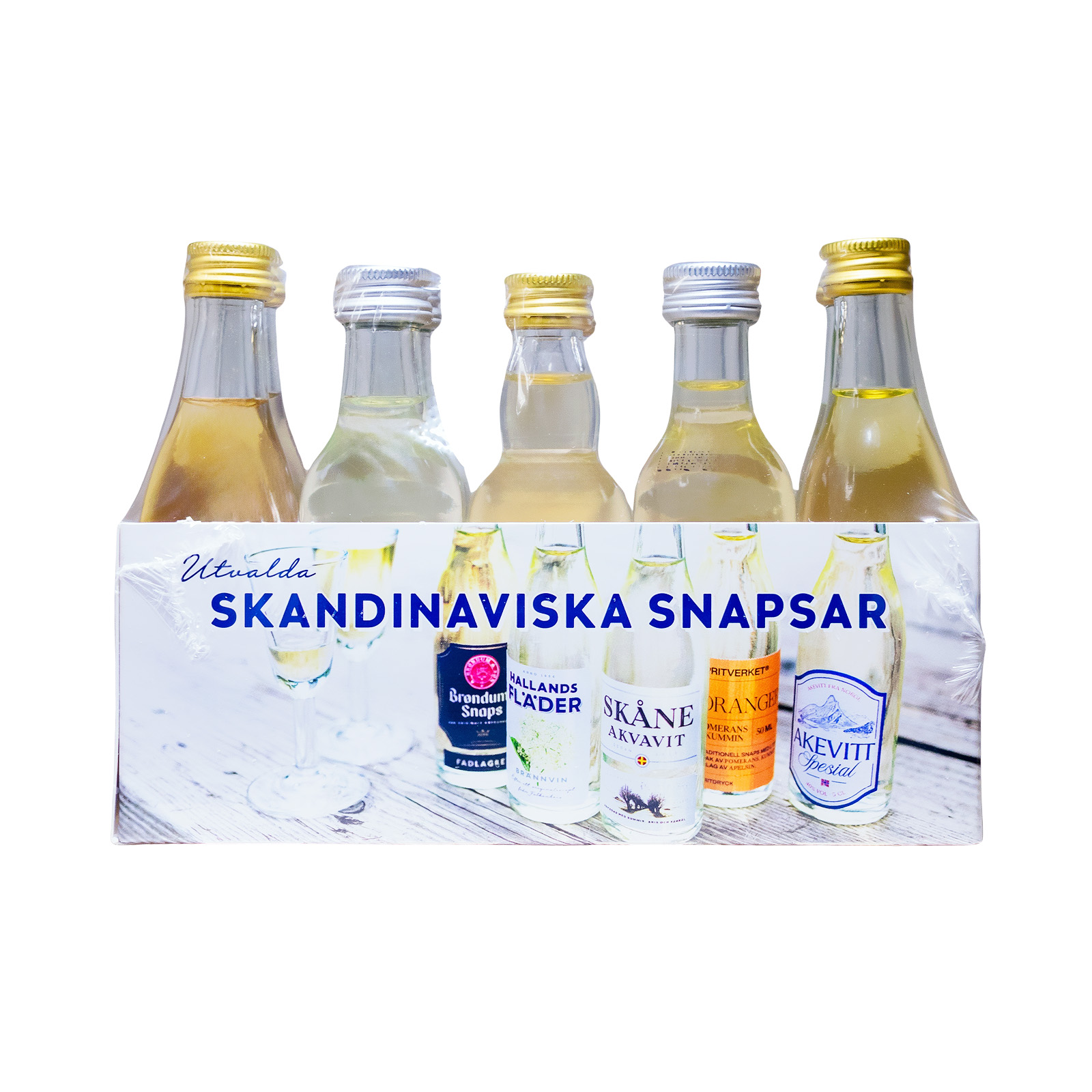 Paket [10 x 0,05L] Skandinaviska Snapsar - 0,5L 38,4% vol