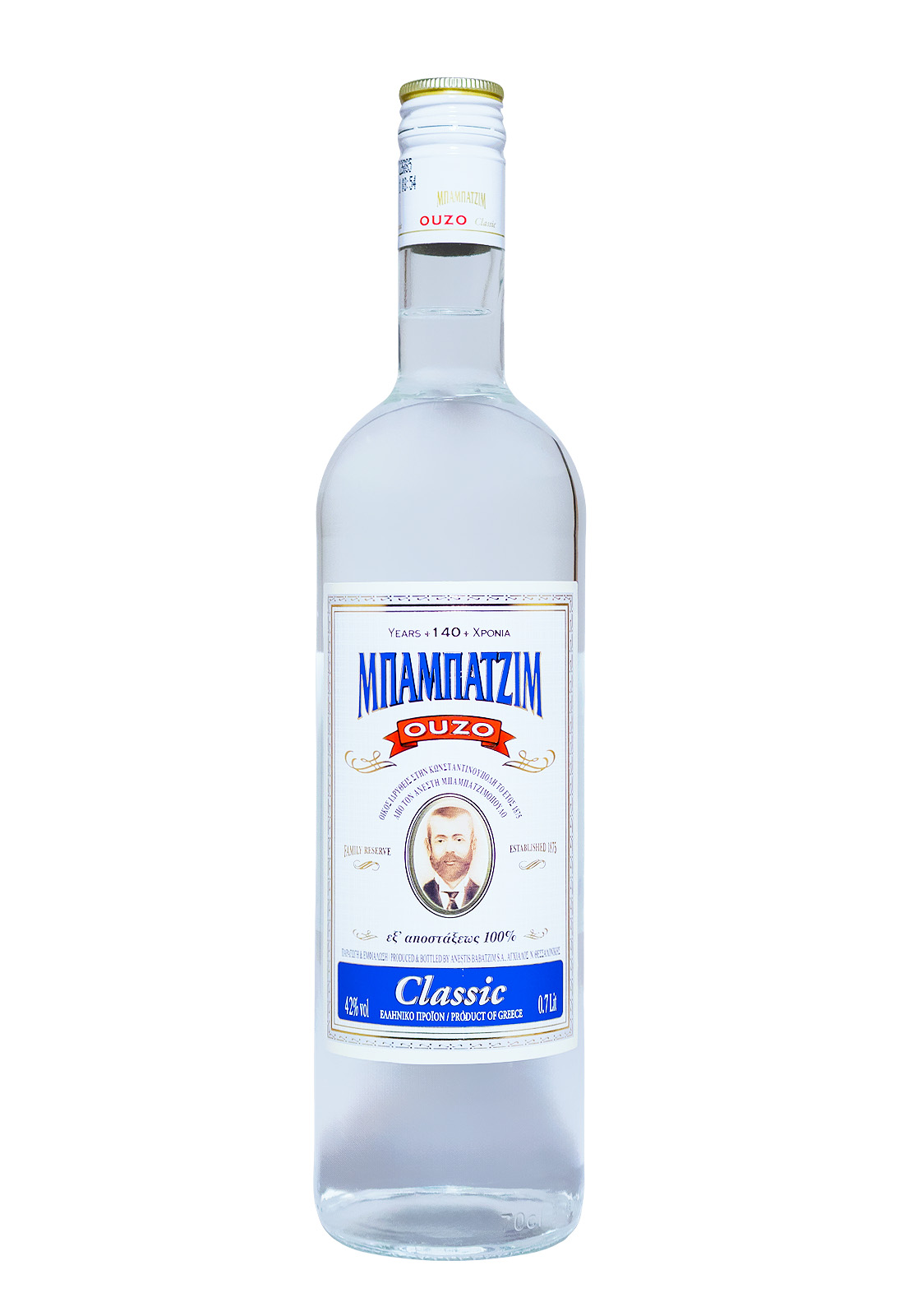 Ouzo Babatzim Classic - 0,7L 42% vol