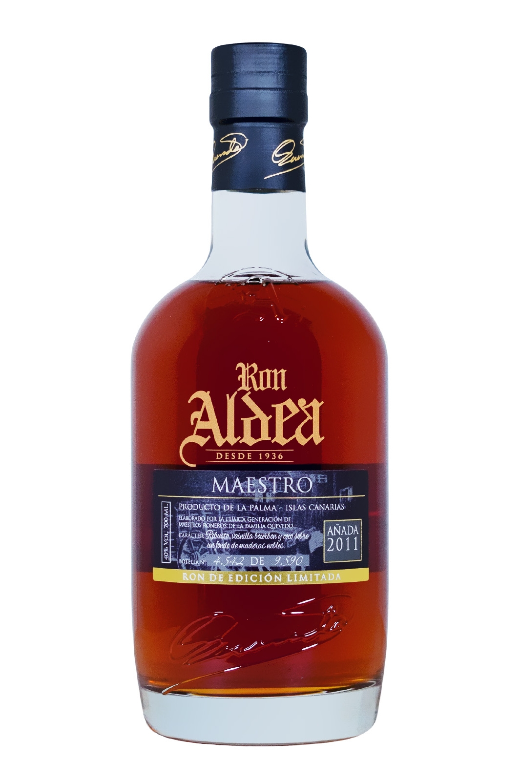 Ron Aldea Maestro 10 Jahre Rum - 0,7L 40% vol