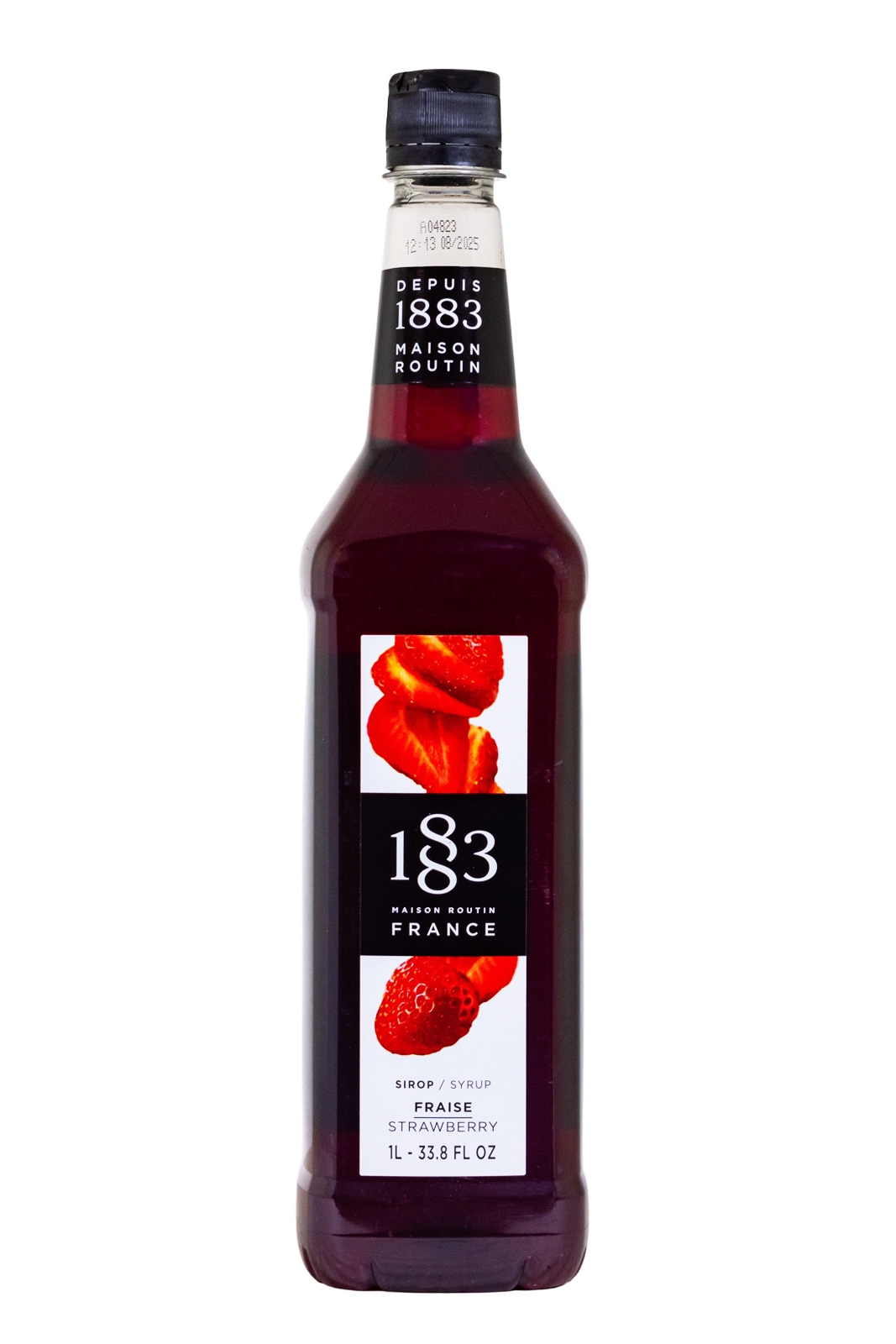 Maison Routin 1883 Erdbeere Sirup ohne Farbstoff PET-Flasche - 1 Liter