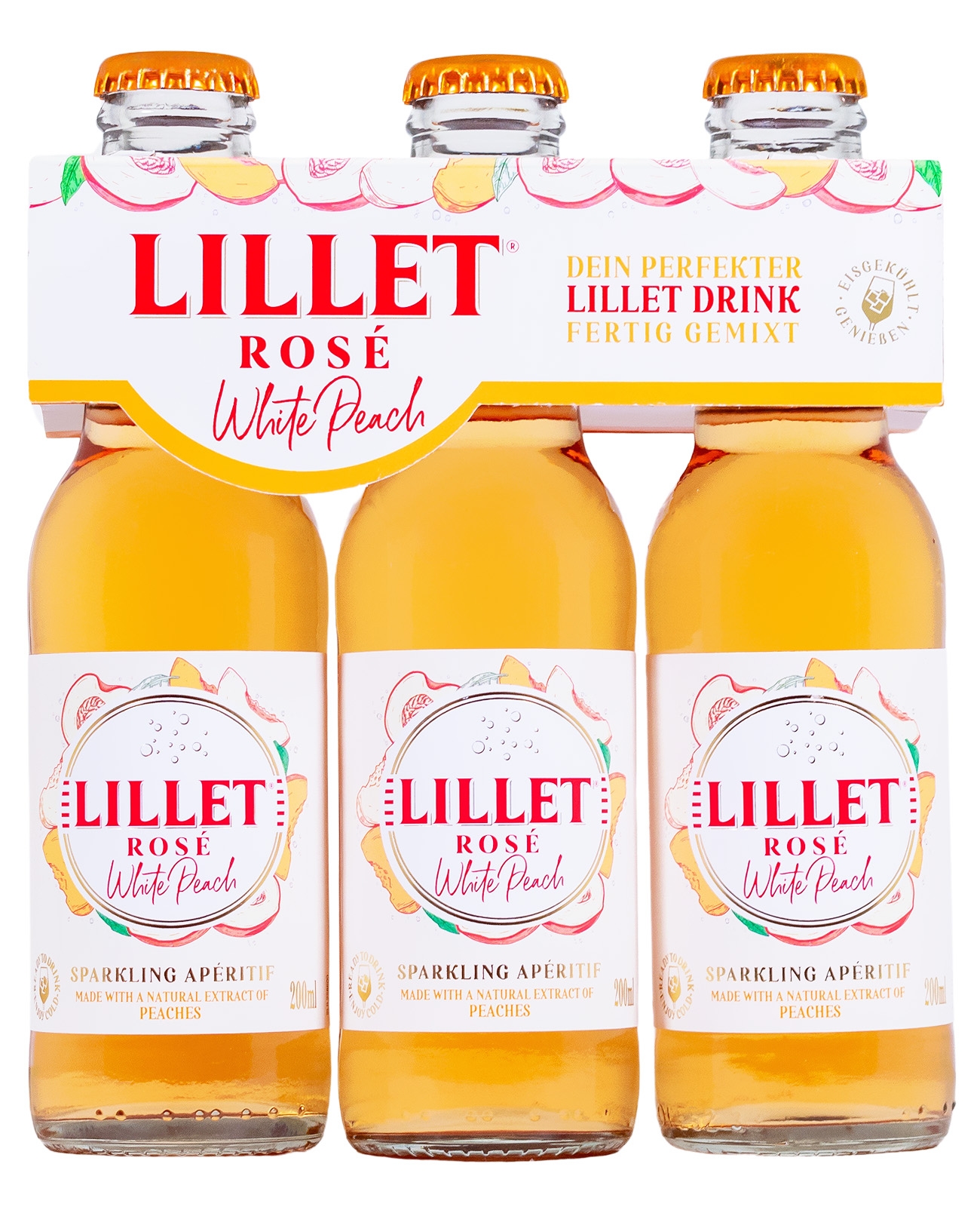 Paket [3 x 0,2L] Lillet Rose White Peach Ready to Drink - 0,6L 10,3% vol