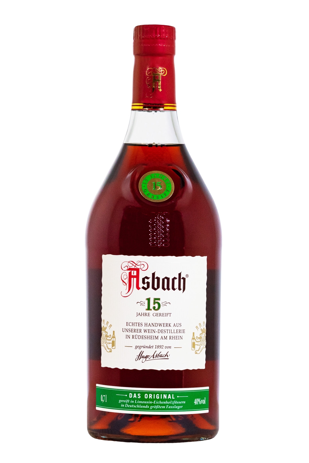 Asbach Spezialbrand 15 Jahre - 0,7L 40% vol Asbach Spezialbrand 15 Jahre - 0,7L 40% vol