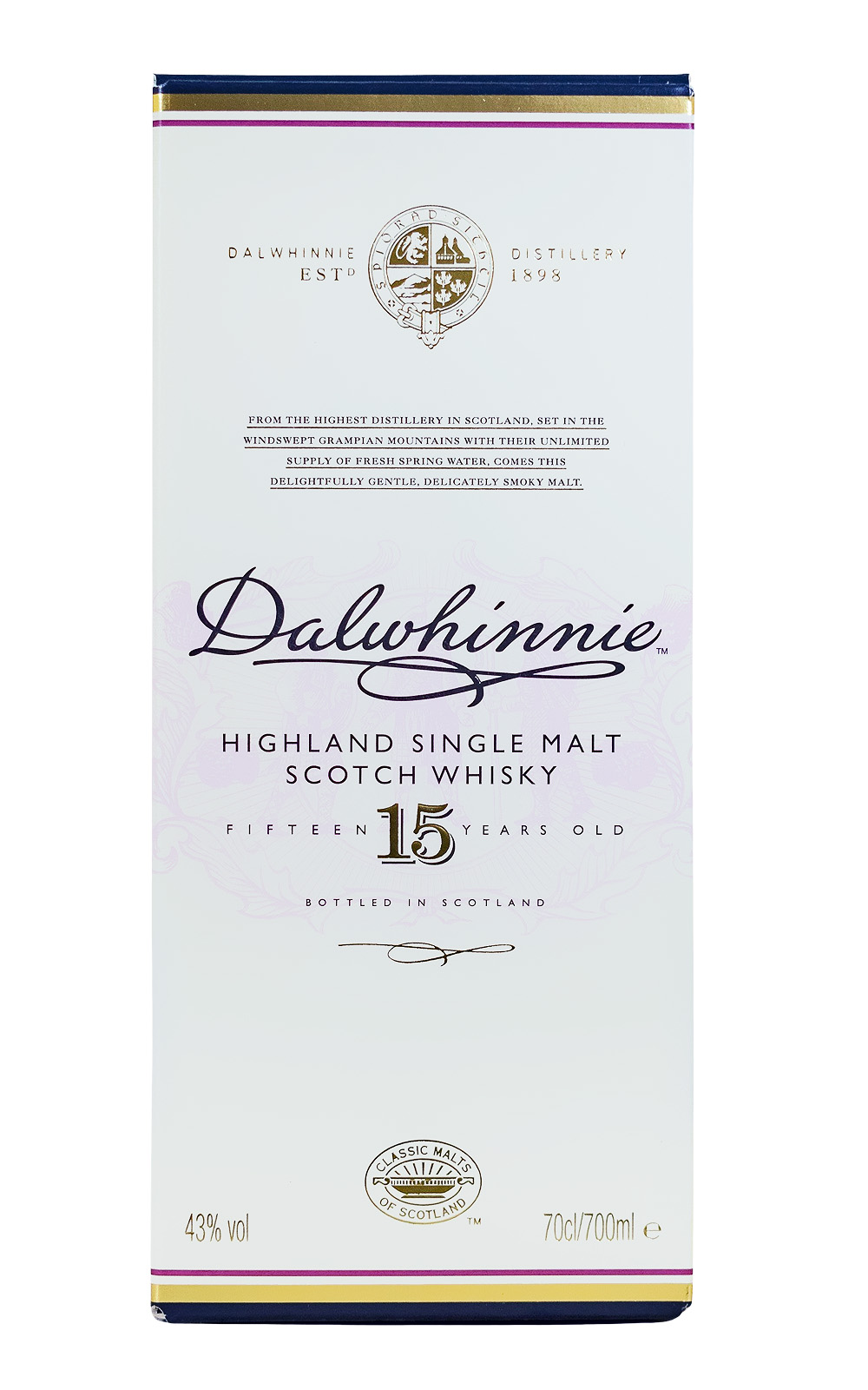 Dalwhinnie 15 Jahre Geschenkset - 0,7L 43% vol Dalwhinnie 15 Jahre Geschenkset - 0,7L 43% vol