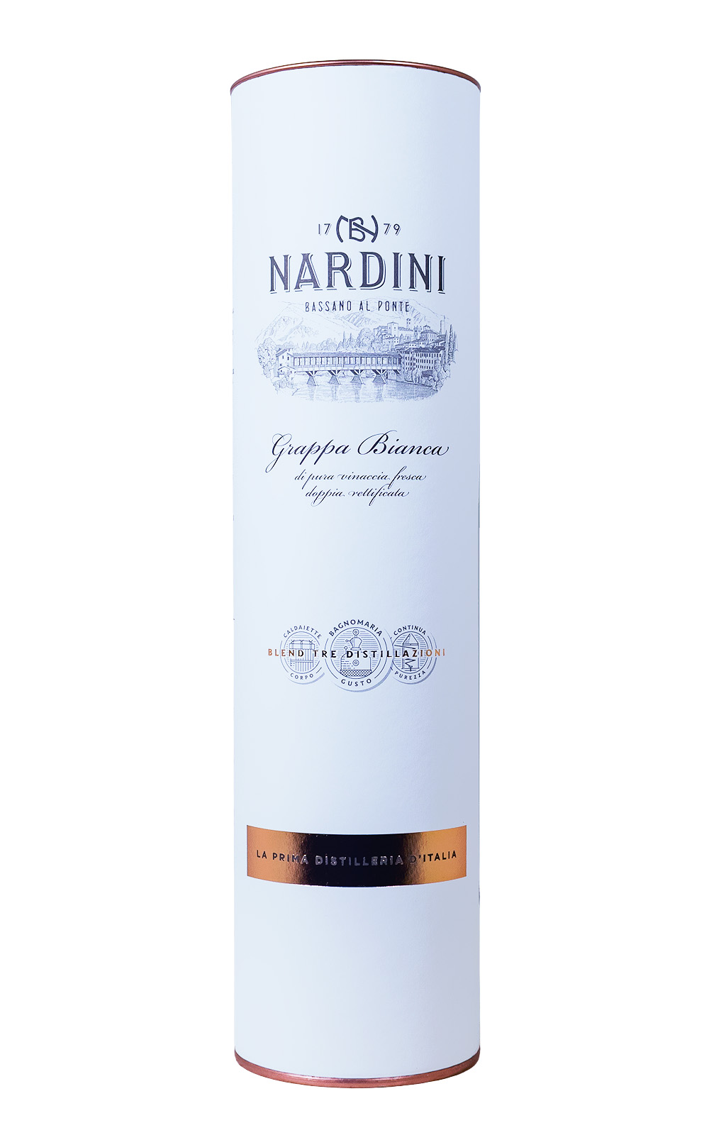 Nardini Grappa Bianca in Geschenktube - 0,7L 50% vol