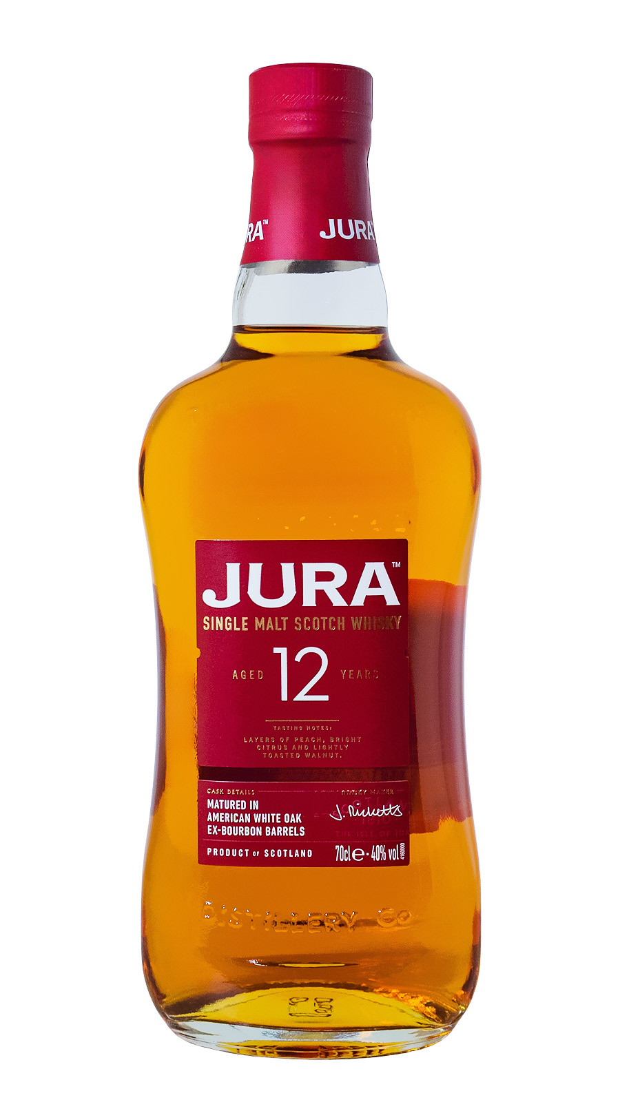 Ohne GEPA: Jura 12 Jahre Single Malt Scotch Whisky - 0,7L 40% vol