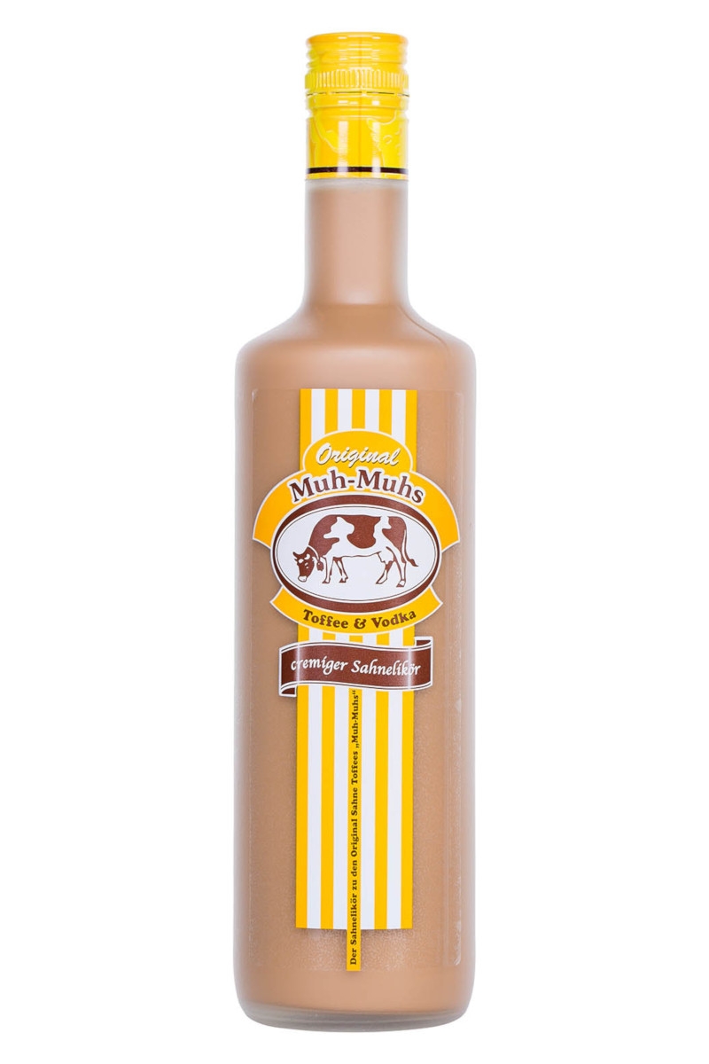 Original Muh-Muhs Toffee & Vodka Likör - 0,7L 17% vol Original Muh-Muhs Toffee & Vodka Likör - 0,7L 17% vol