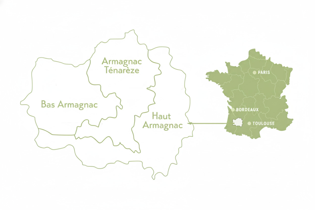 Armagnac Regionen