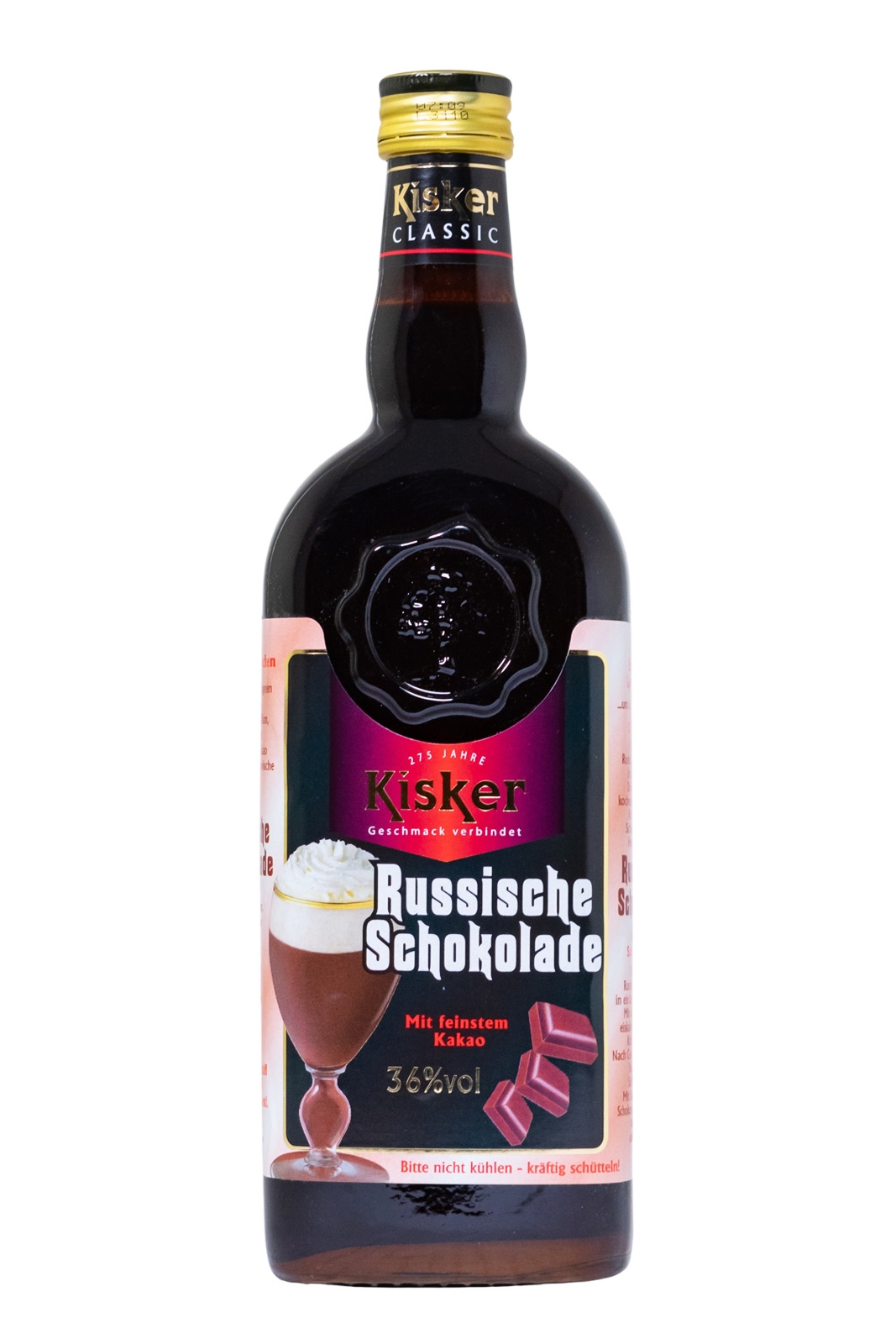 Kisker Russische Schokolade - 0,5L 36% vol Kisker Russische Schokolade - 0,5L 36% vol
